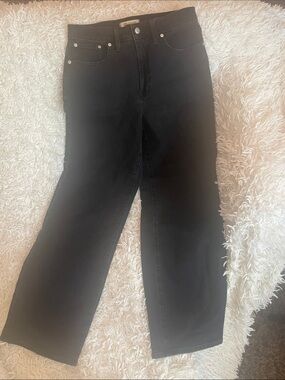 Madewell Black “Perfect Vintage Wide Leg” Women's Jeans - High Rise, size 28